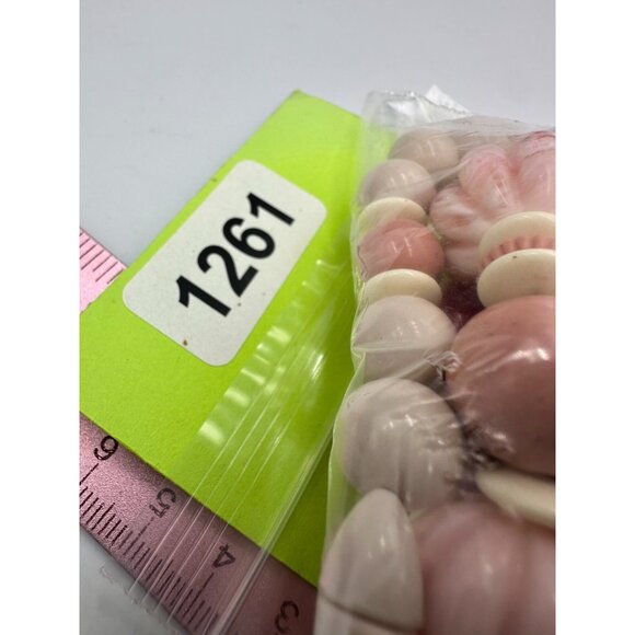 Vintage Lucite Bead Necklaces Lot Red White Marbled Lucite Chunky Layered Bold - Picture 12 of 12